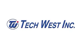 A logo of tech west inc.